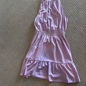 Aritzia Stylish Light Purple Ruffled Dress